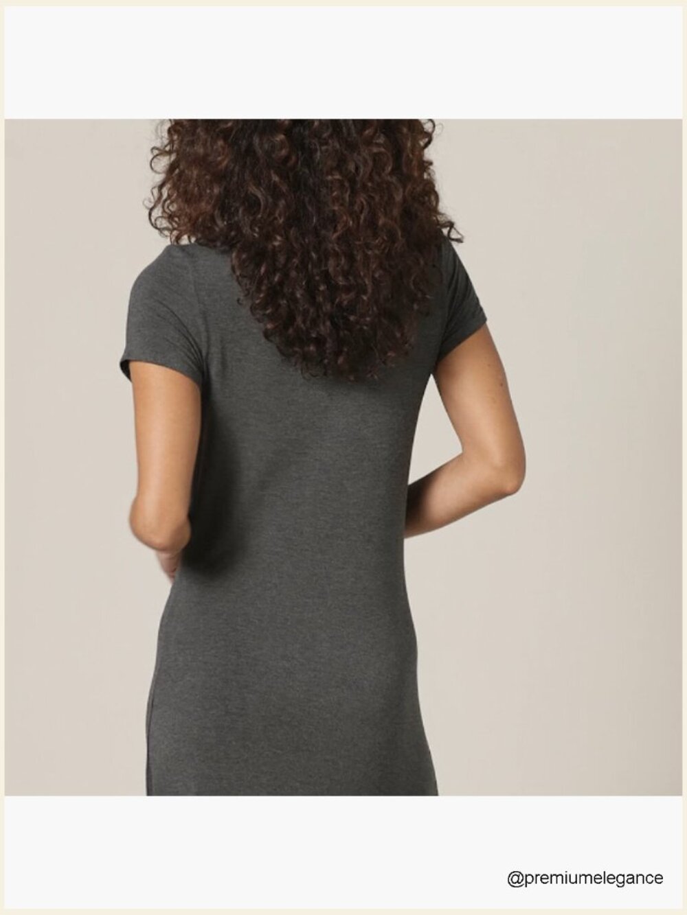 Flowy Short-Sleeve Maxi Dress, Rayon Stretch Jersey, Regular Fit - Picture 7 of 7